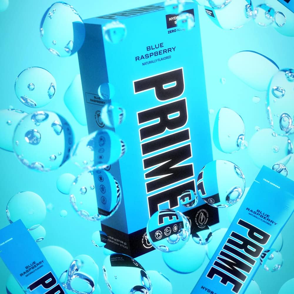 Prime Hydration+ Stick Pack | Electrolyte Drink Mix | 10% Coconut Water | 250mg BCAAs | Antioxidants | Naturally Flavored | Zero Added Sugar | Easy Open Single-Serving Stick | Ice Pop， 6 Sticks - Image 4